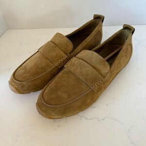 Vince Mojave Suede Loafers – Mustard / Golden Tan – Size 6